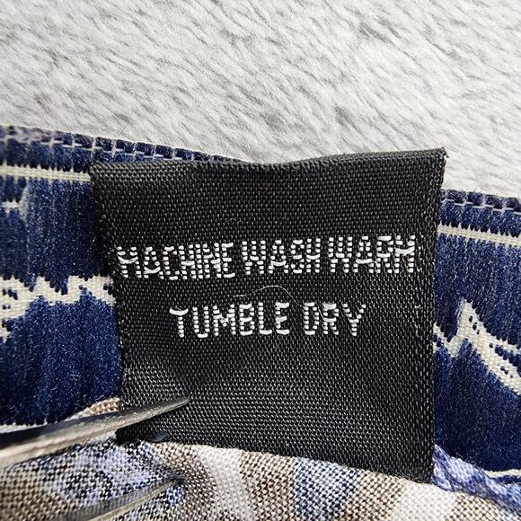 Vintage 90s Honolua Surf Co Dress Womens L Blue Floral Sleeveless A-Line Tank - Picture 5 of 9